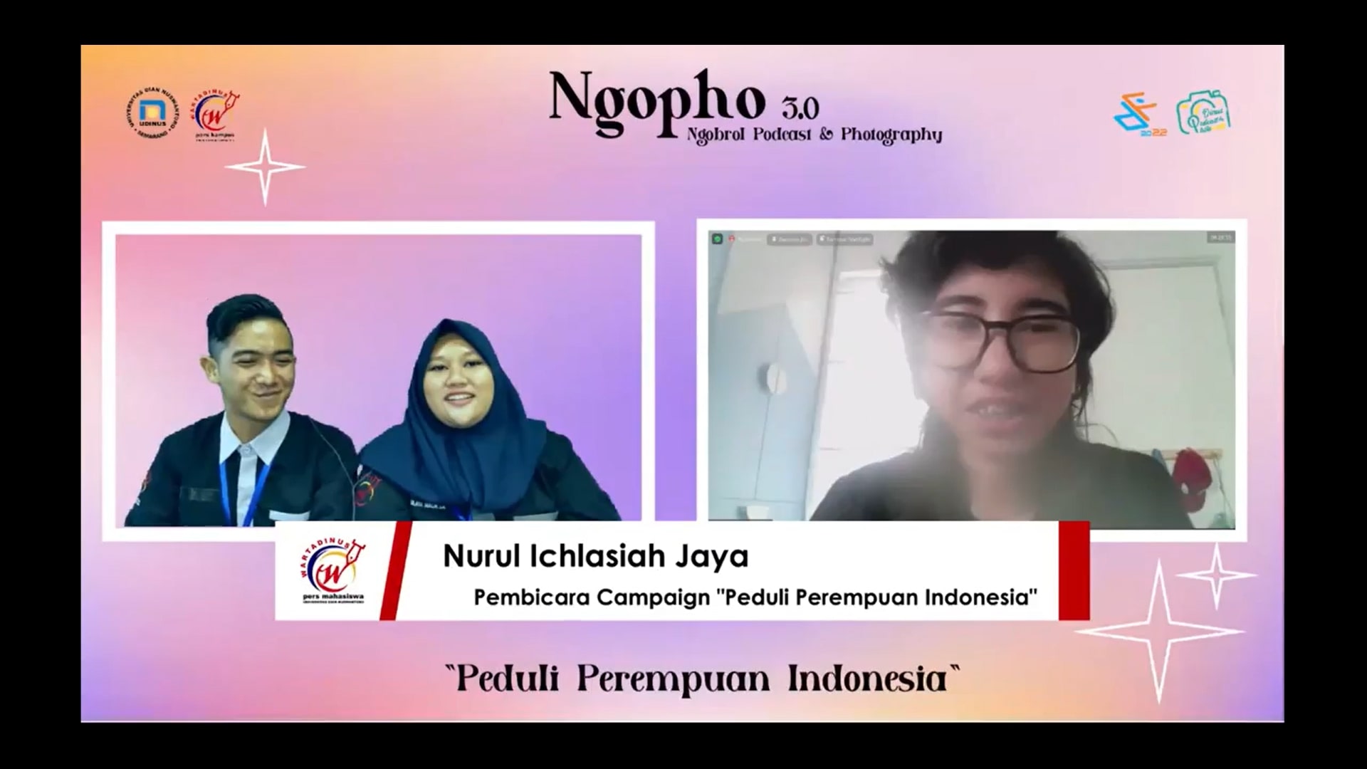 Pemberian materi oleh pembicara Kak Nurul Ichlasiah Jaya